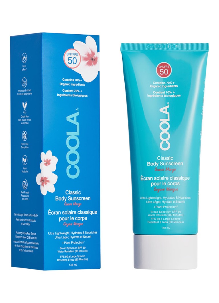 Coola Classic Body Organic Sunscreen Lotion SPF50 Guava Mango