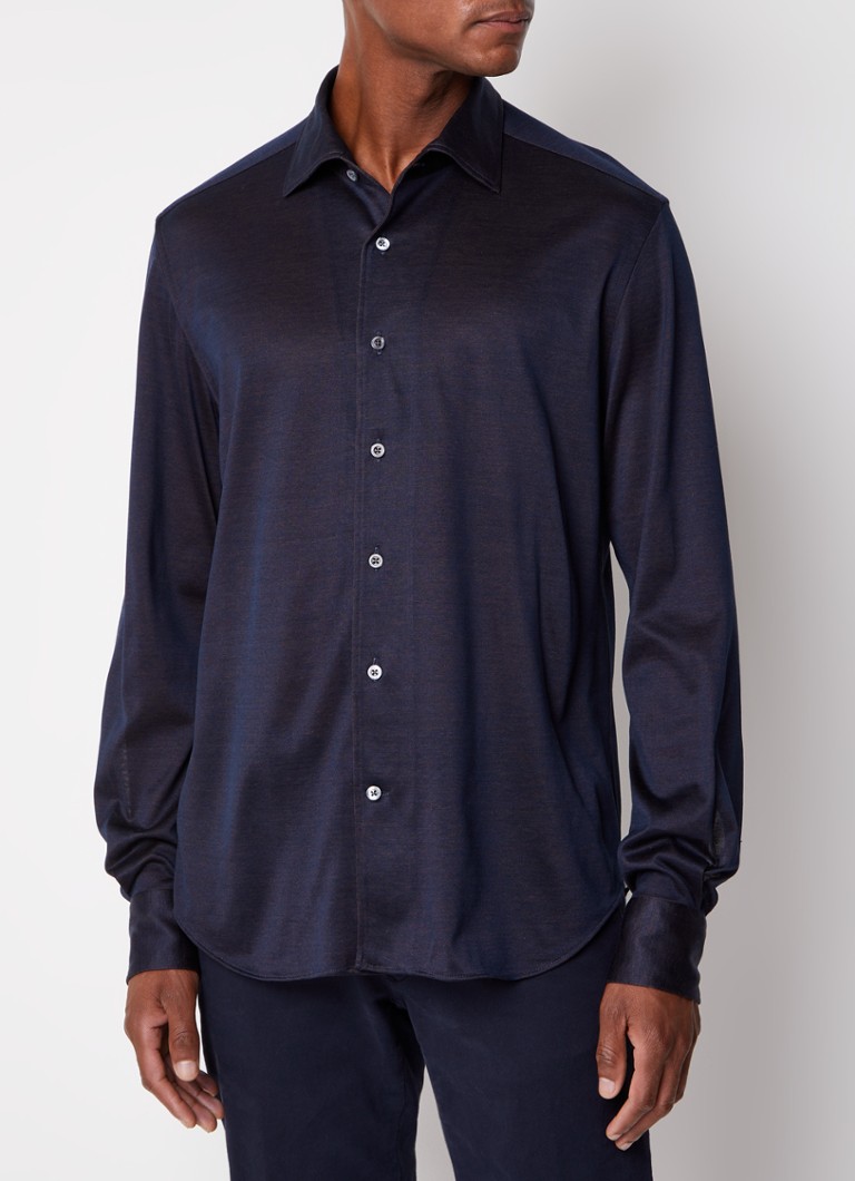 Corneliani - Regular fit overhemd - Donkerblauw