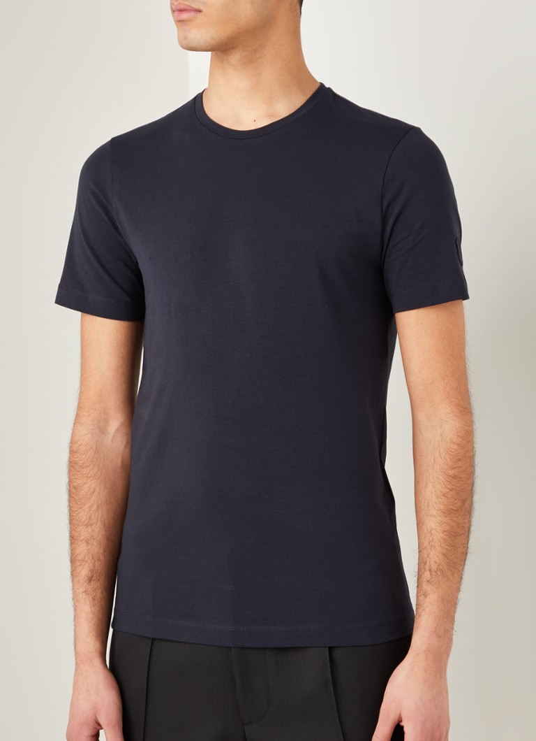 Corneliani - T-shirt met ronde hals - Donkerblauw
