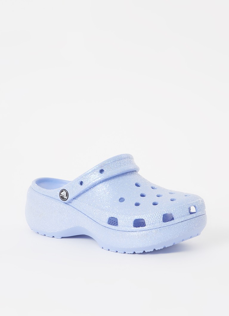 Crocs Classic Clog instapper met glitter • Lavendel • de Bijenkorf