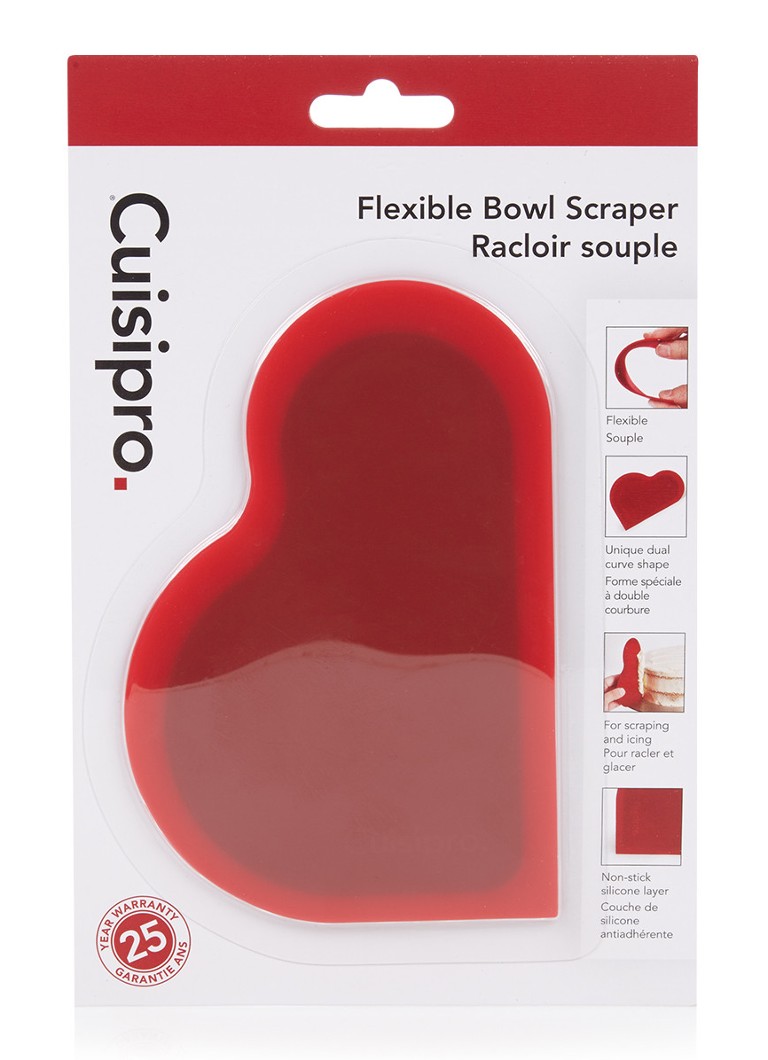 Cuisipro - Flexibele keukenschraper 11 cm - Rood