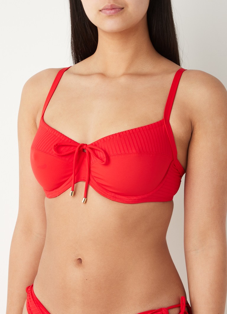 uitvinden Eentonig scannen Cyell Beugel bikinitop met strikdetail • Rood • de Bijenkorf