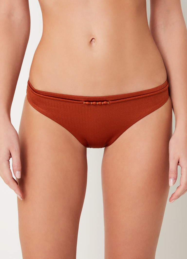 Cyell - Treasure Cedar bikinislip met glanzende finish - Koper