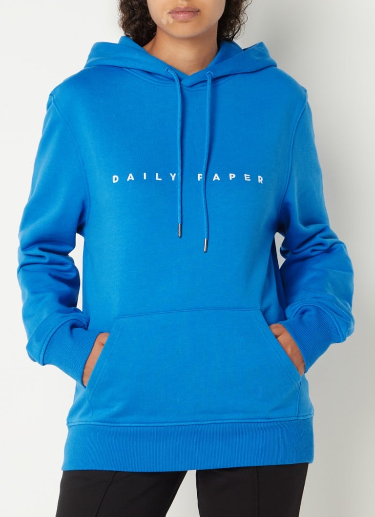 Daily Paper - Alias hoodie met logoborduring - Blauw