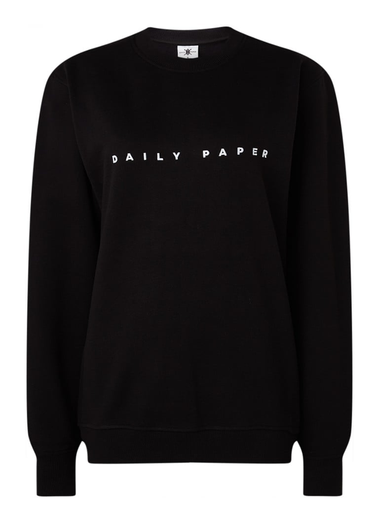 Daily Paper - Alias sweater met logoborduring - Zwart