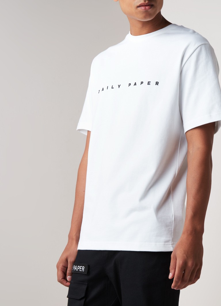 Daily Paper - Alias T-shirt met logoborduring - Wit