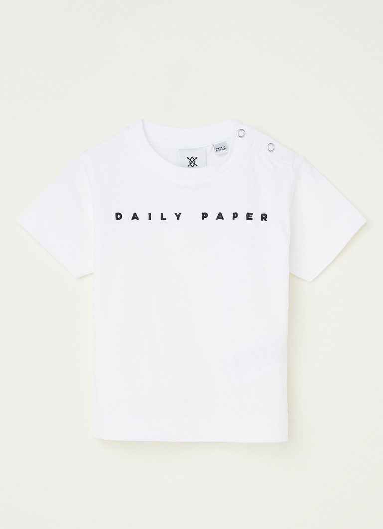 Daily Paper - Alias T-shirt met logoborduring - Wit