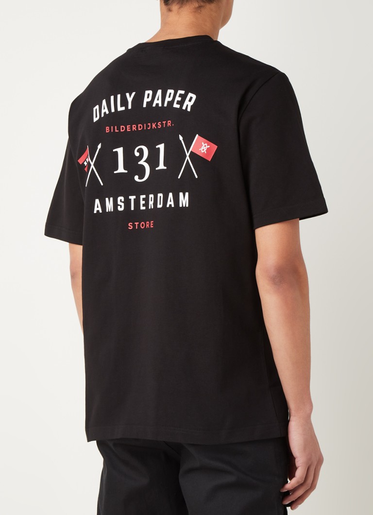 biologisch pariteit Politiek Daily Paper Amsterdam Flagship Store T-shirt met backprint • Zwart • de  Bijenkorf