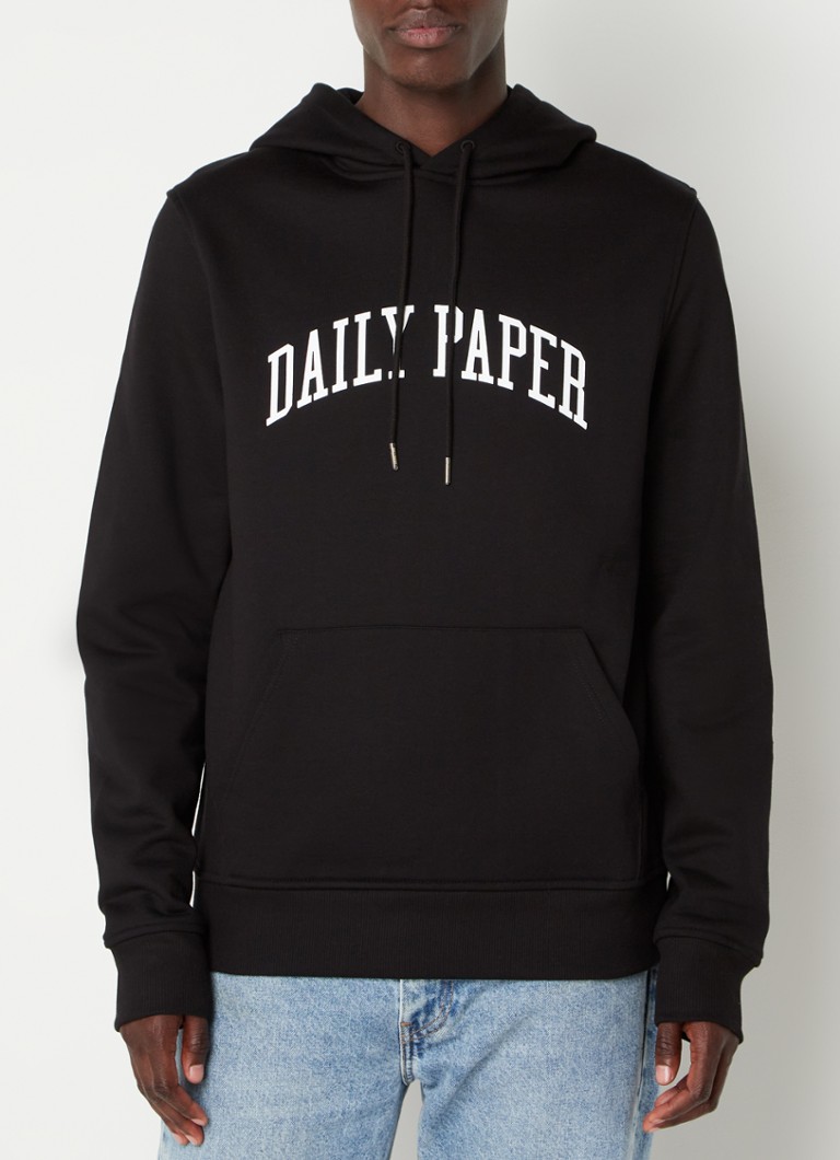 Daily Paper - Arch hoodie met logoprint  - Zwart