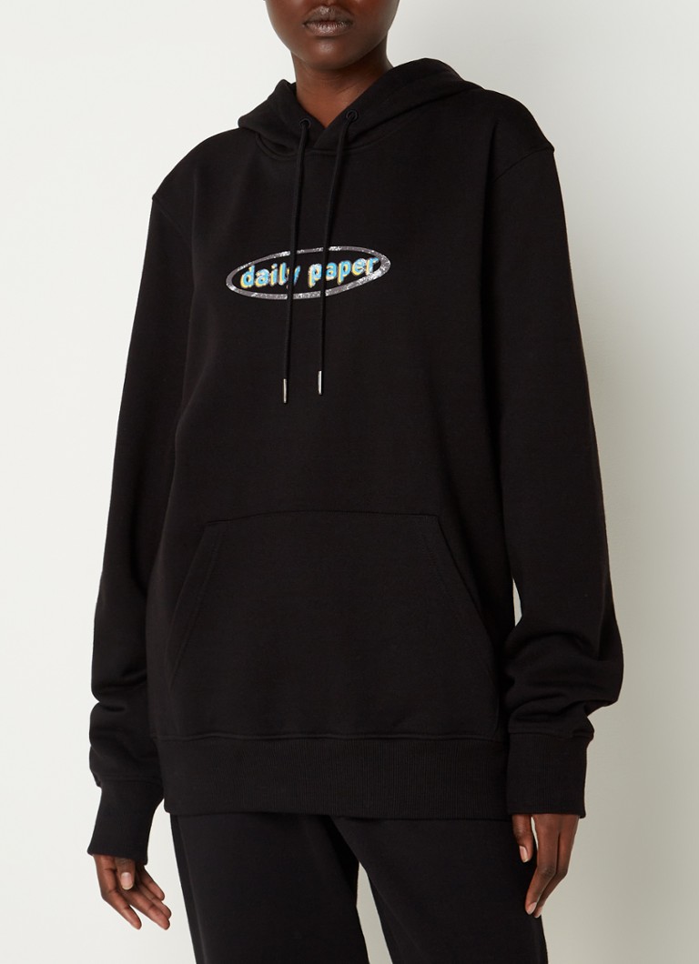 Daily Paper - Holt oversized hoodie met logoprint - Zwart