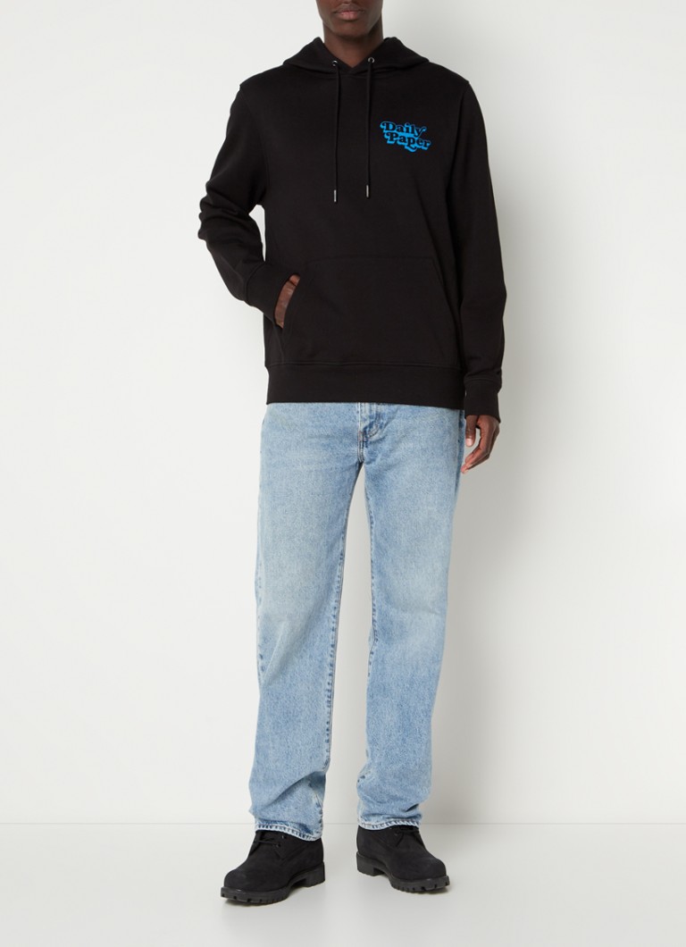 Daily Paper Najeeb hoodie met logo- en backprint • Zwart • de Bijenkorf