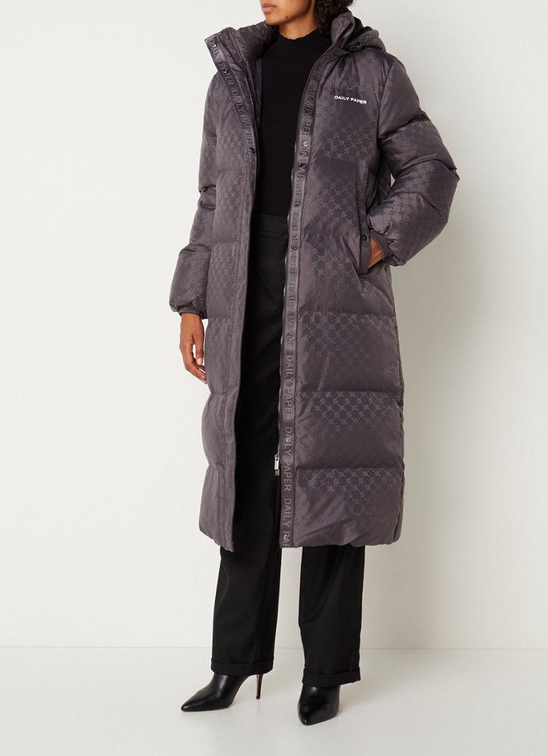 Daily Paper Women's Nisbeth Puffer Jacket in Magnet Grey Monogram Daily  Paper