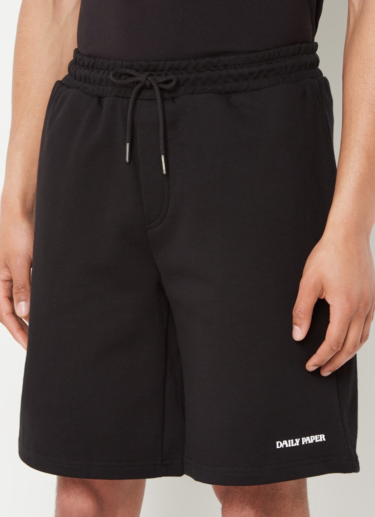 Daily Paper - R-Type loose fit korte joggingbroek met logoborduring  - Zwart
