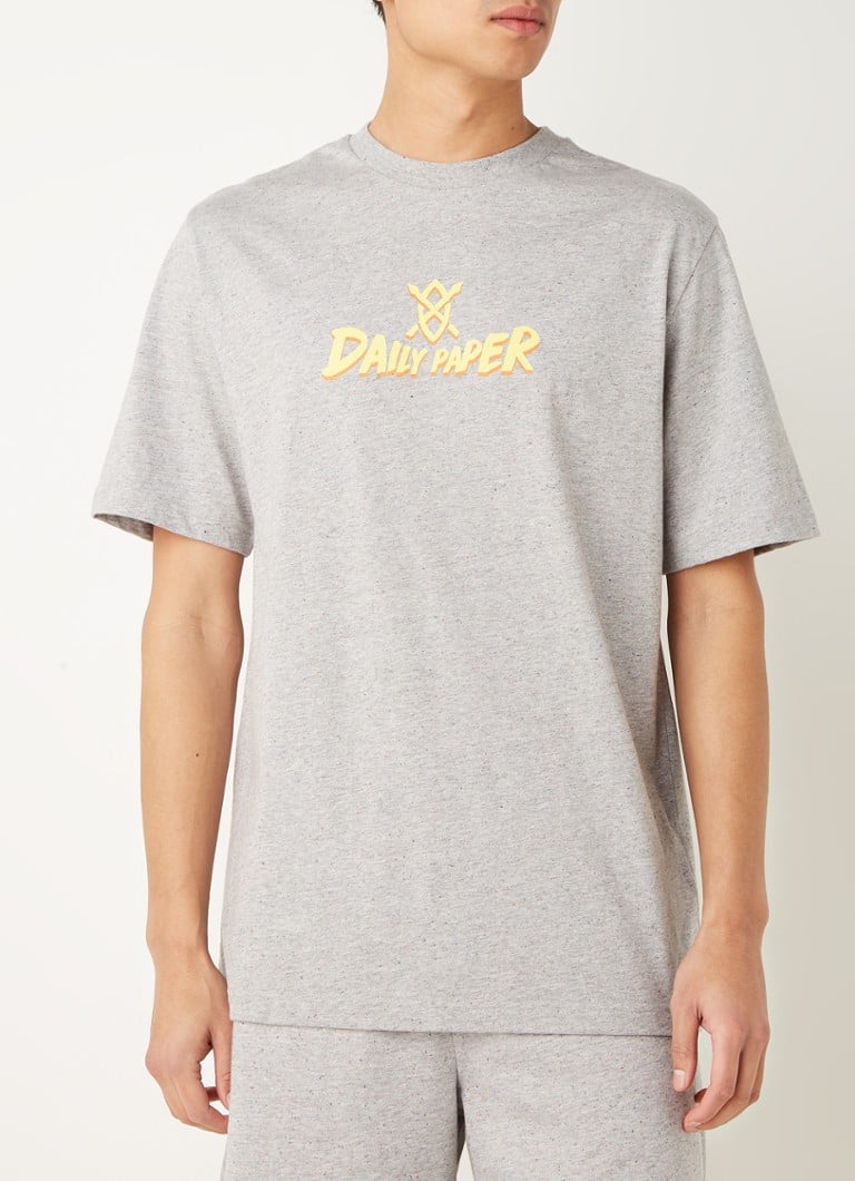 Daily Paper - Reild T-shirt met logoprint - Grijsmele