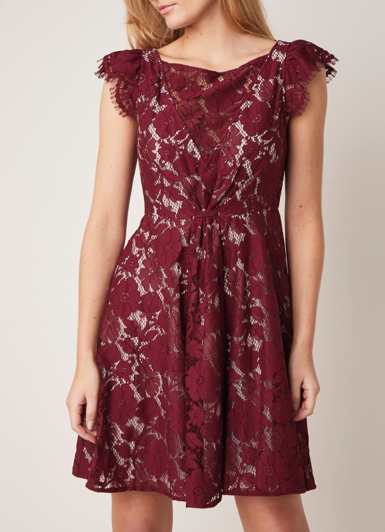 Damsel in a Dress - Rexanne A-lijn jurk van kant - Bordeaux