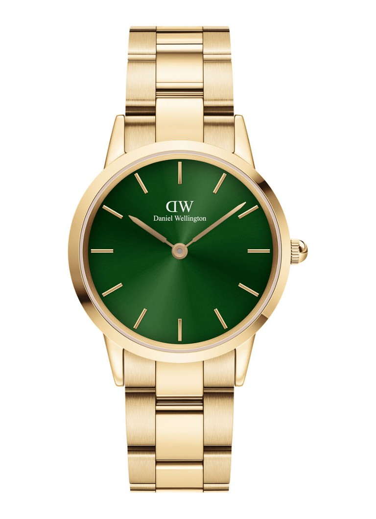 Daniel Wellington - Iconic Link Emerald horloge DW00100554 - Goud