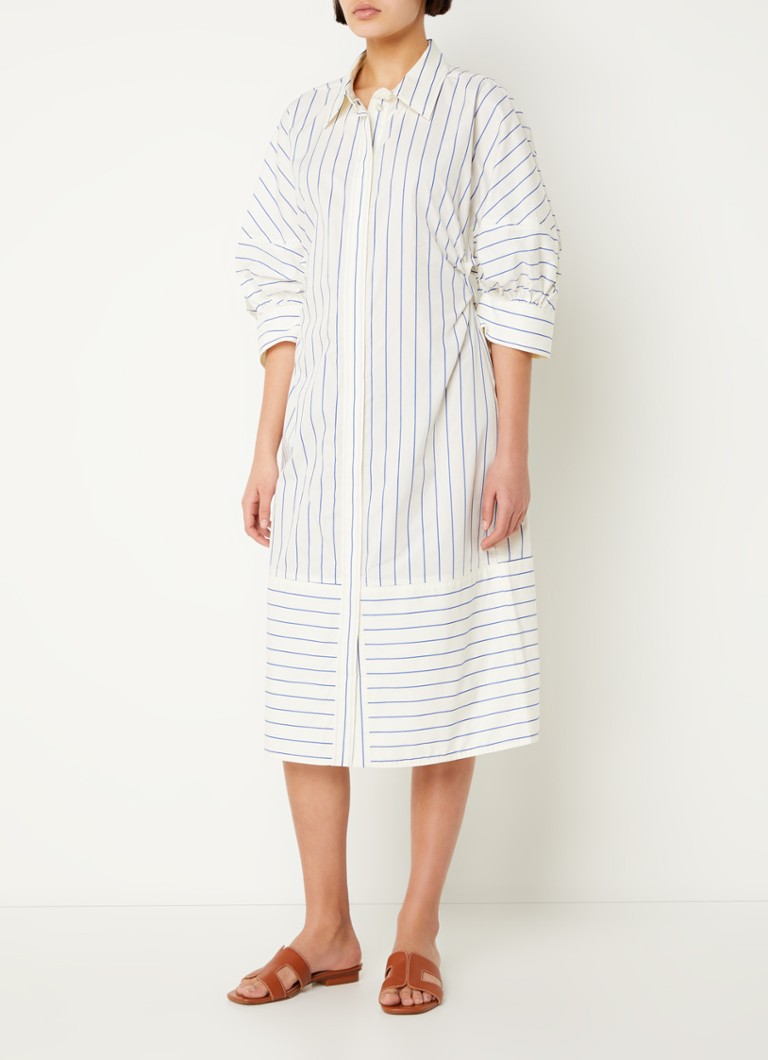 Levi's Dames Denim midi blousejurk Feeling This Blue 31
