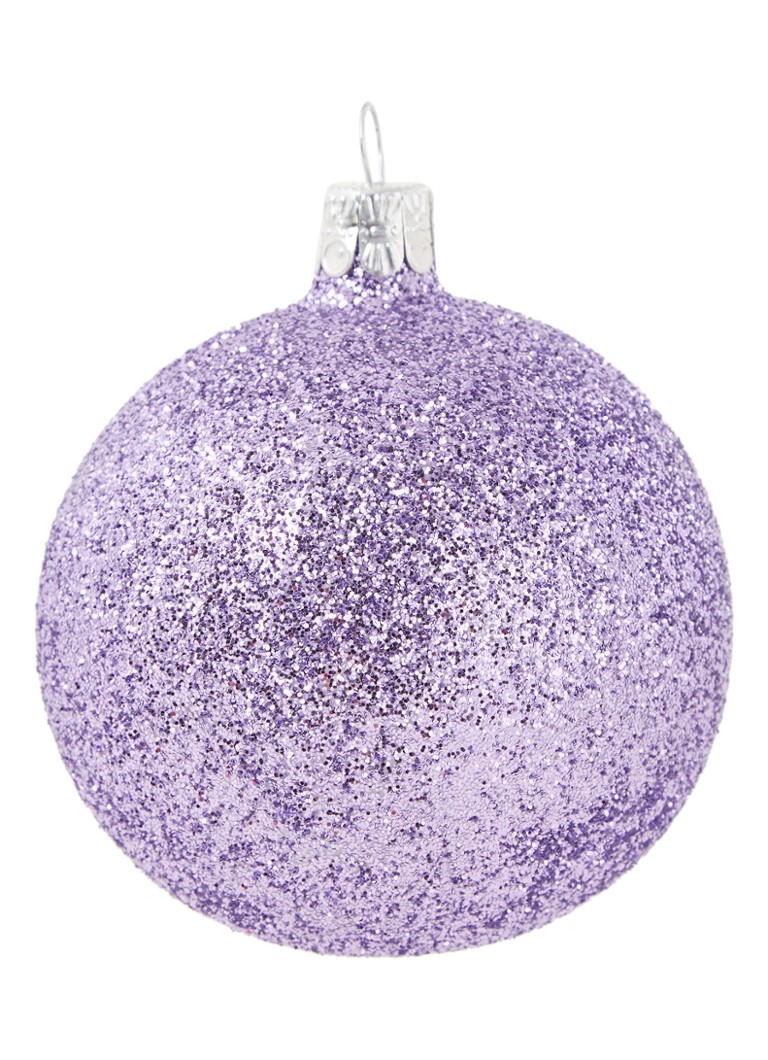 de Bijenkorf Kerstbal 8 cm • Lila • de Bijenkorf
