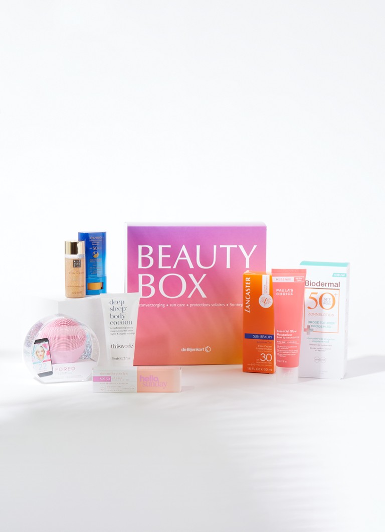 kas Beraadslagen Bezighouden de Bijenkorf Limited Edition Zon Beauty Box t.w.v. €200,- • de Bijenkorf