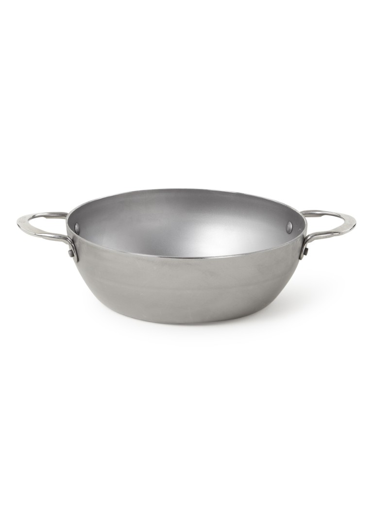 De Buyer - Mineral B wokpan Ø24 cm - Zilver