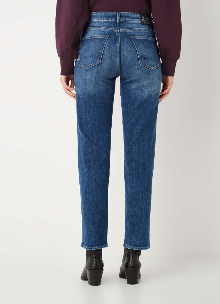pastel architect Modieus Denham Bardot high waist straight leg jeans met stretch • Indigo • de  Bijenkorf