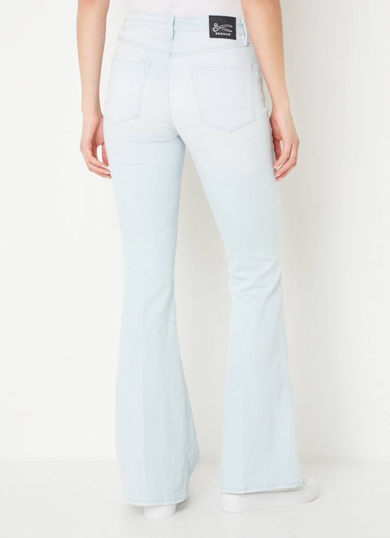 Denham Jane high waist flared jeans met lichte wassing • Indigo 