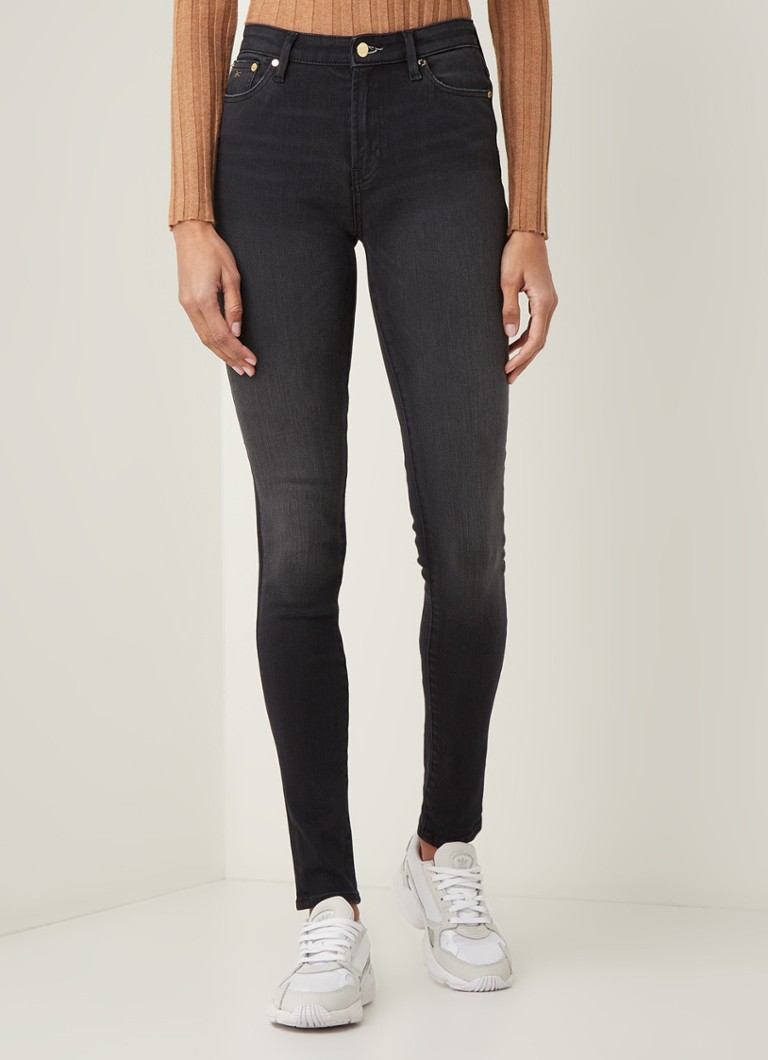 Denham Needle high waist skinny fit jeans • Zwart • de Bijenkorf