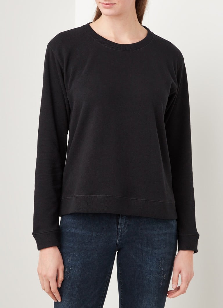 Denham Showa basic sweater • Zwart • de Bijenkorf