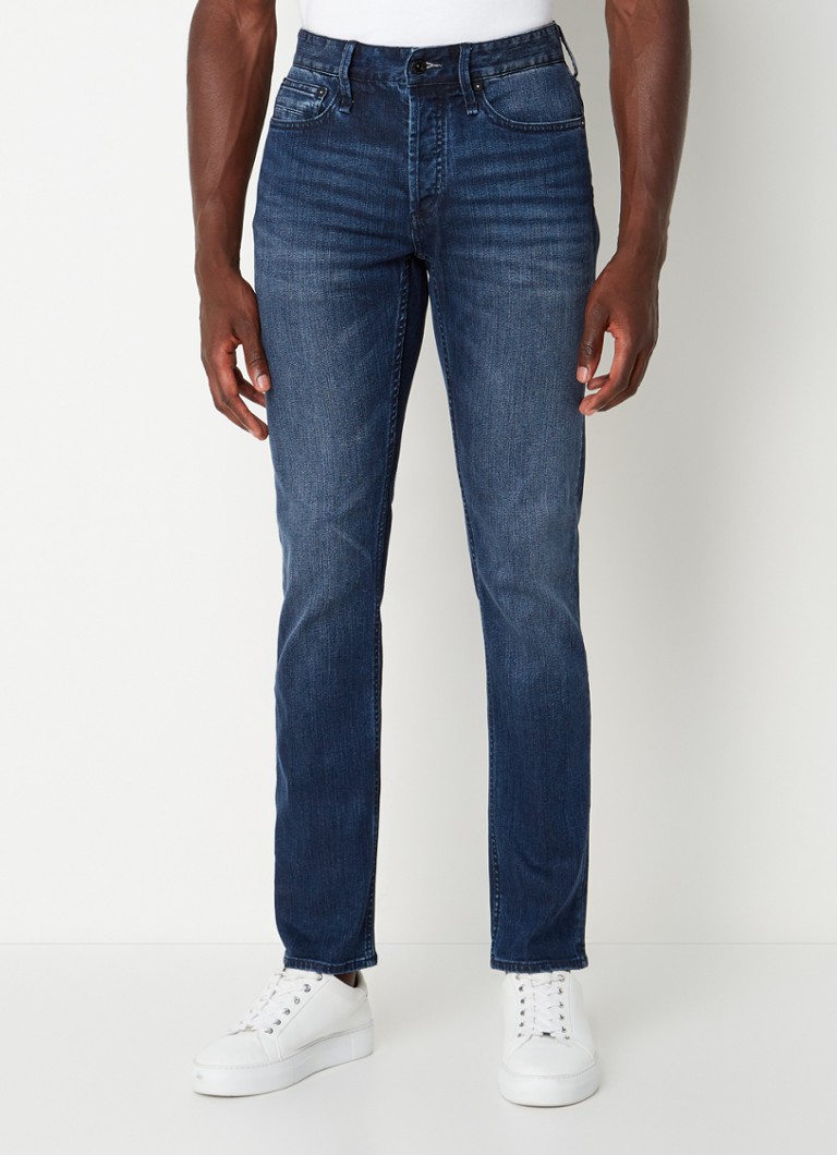 Denham - Slim fit jeans met donkere wassing - Indigo