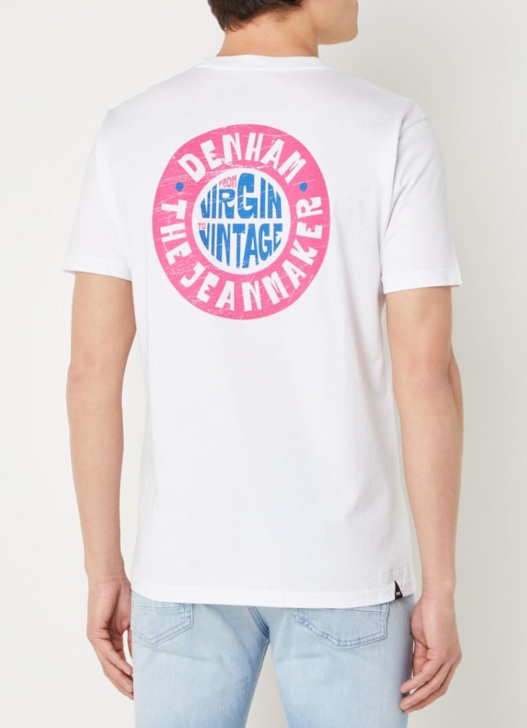 Denham Tshirt met front en backprint • Gebroken wit • de Bijenkorf