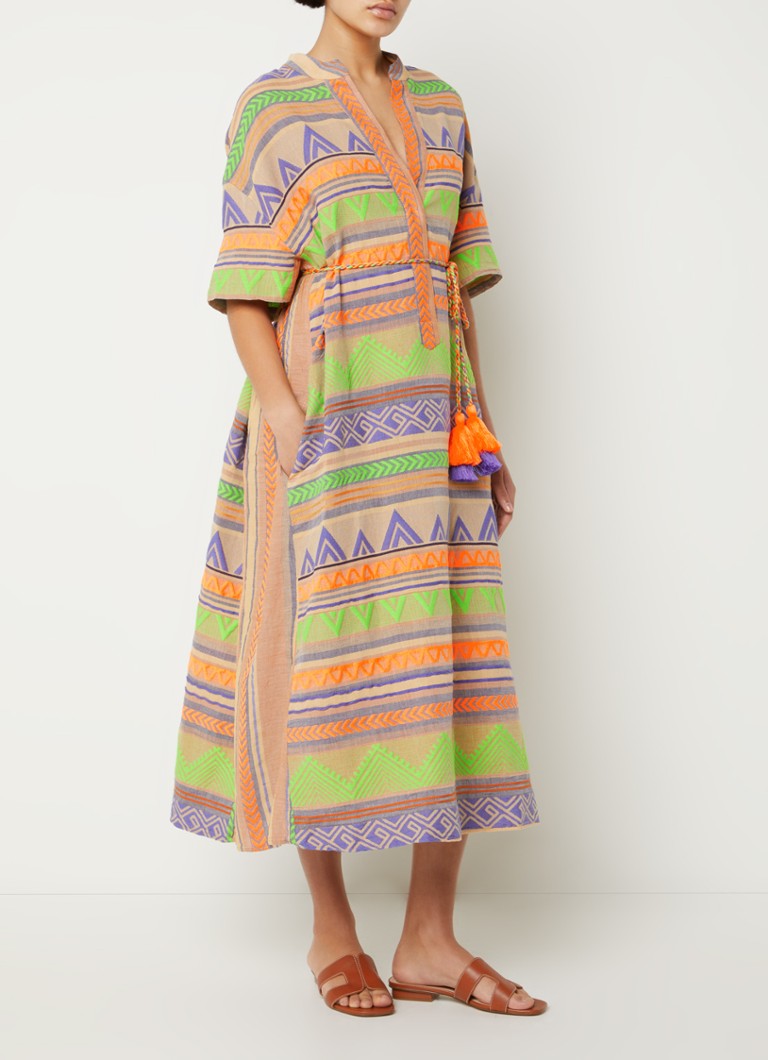 Midi Jurk Devotion Bijenkorf Devotion Veloudenia Midi Strandtuniek