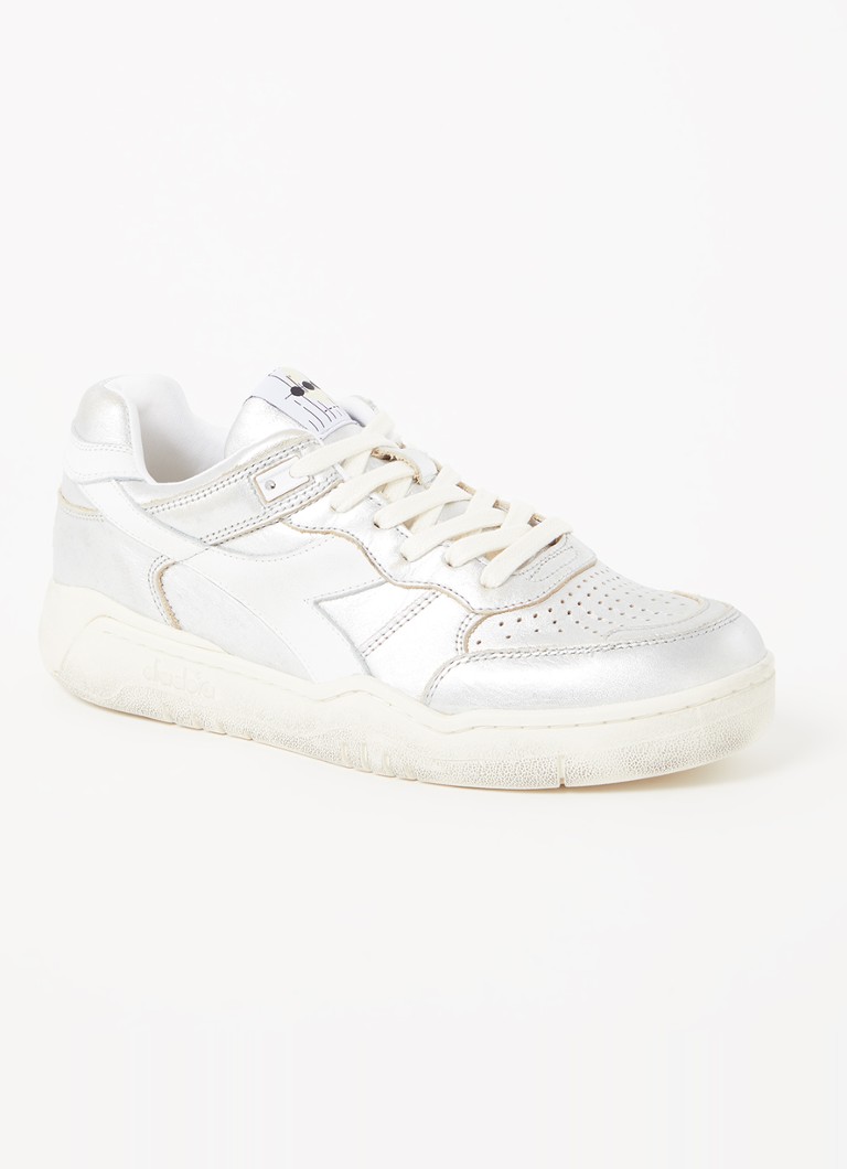 Diadora - B.560 Metal sneaker met metallic finish  - Zilver