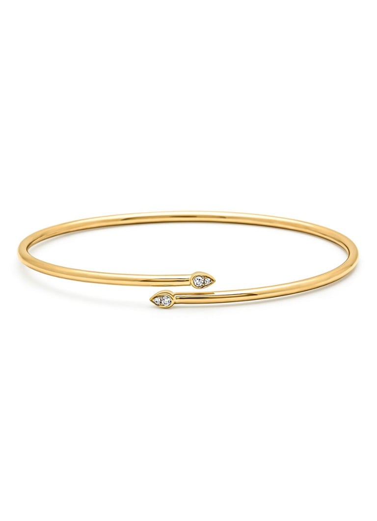 Diamond Point - Geelgouden armband, 0.05 ct diamant, La Dolce Vita - Geelgoud