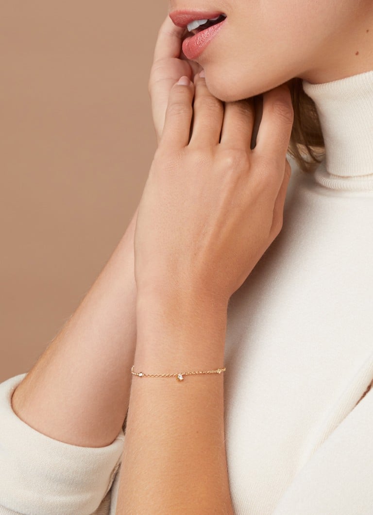 Diamond Point Geelgouden armband, ct diamant, Hearts Arrows