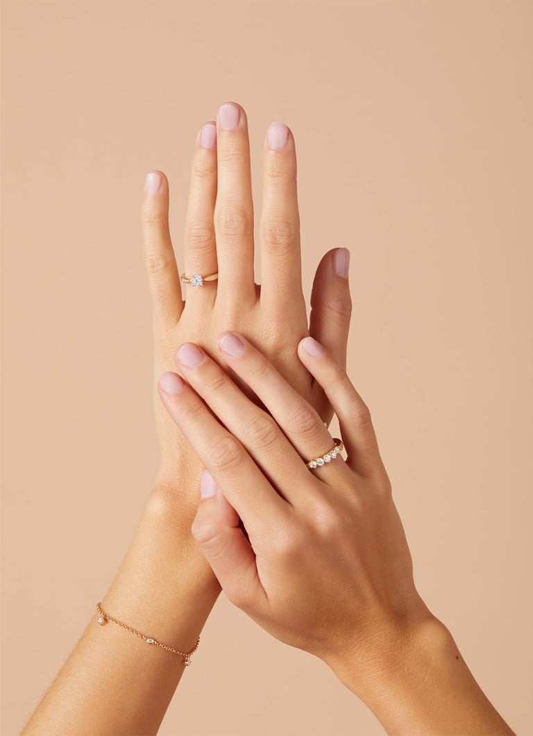 Diamond Point Geelgouden armband, ct diamant, Hearts Arrows