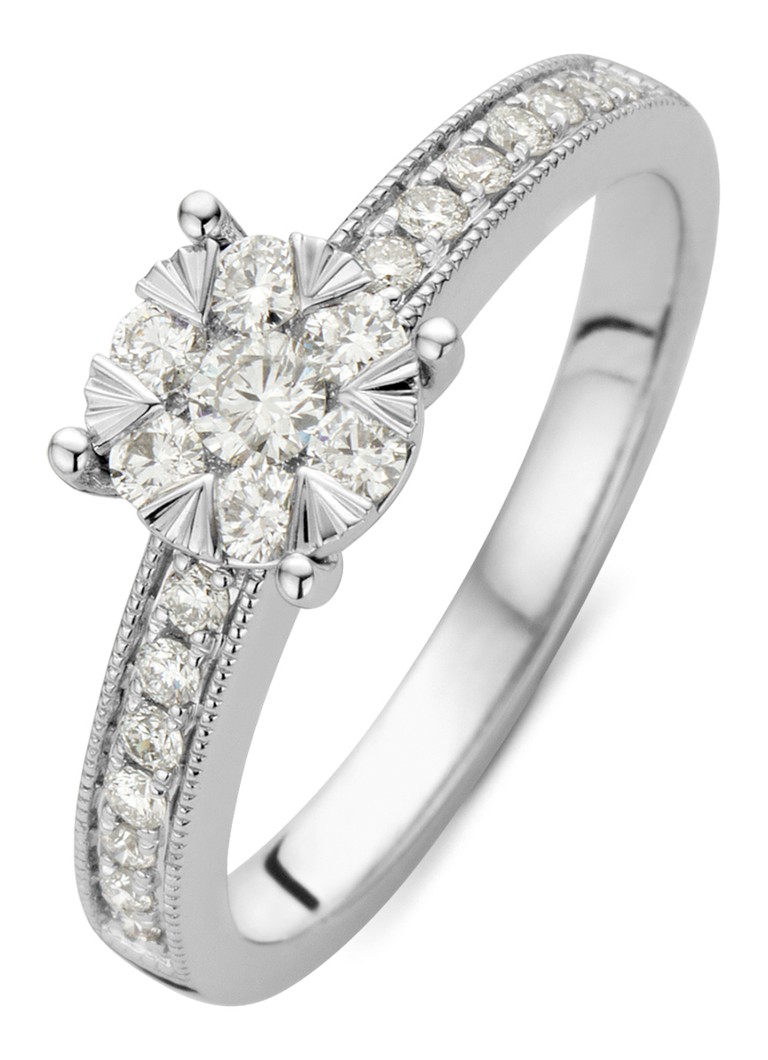 Broers en zussen kloon koken Diamond Point Ring van 14 karaat witgoud met 0.40 ct diamant Enchanted •  Witgoud • de Bijenkorf