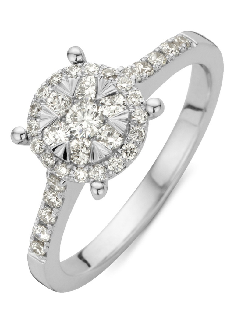 Diamond Point - Ring van 14 karaat witgoud met 0.47 ct diamant Enchanted - Witgoud