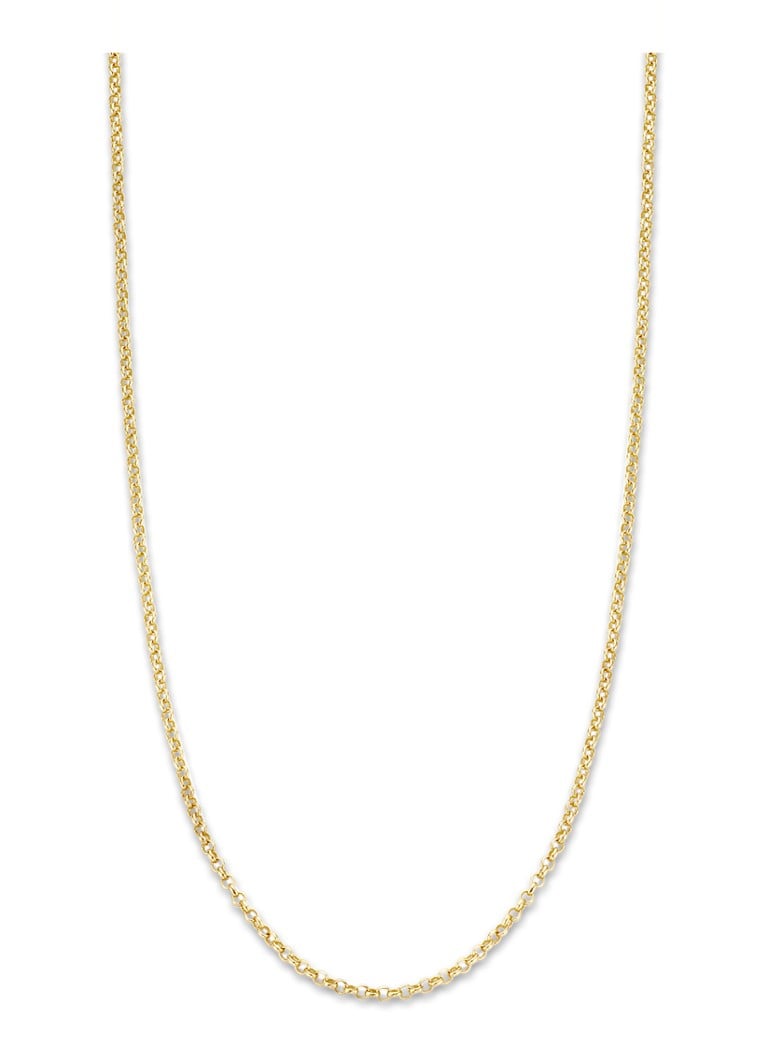 Diamond Point - Timeless treasures geelgouden collier (45cm) - Goud