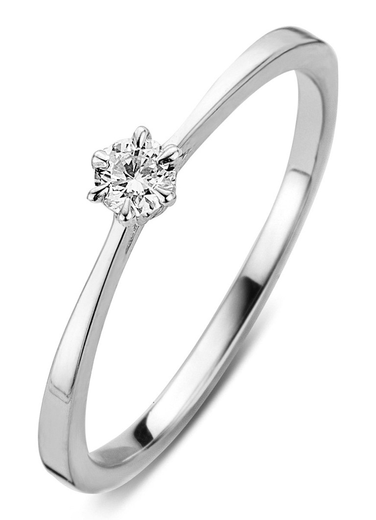 Diamond Point - Witgouden ring 0.15 ct diamant Starlight - Witgoud