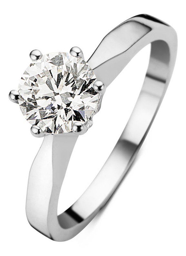 verbannen Afleiding moeilijk Diamond Point Witgouden solitair groeibriljant ring, 0.75 ct. 0.75 ct  diamant Groeibriljant • Zilver • de Bijenkorf