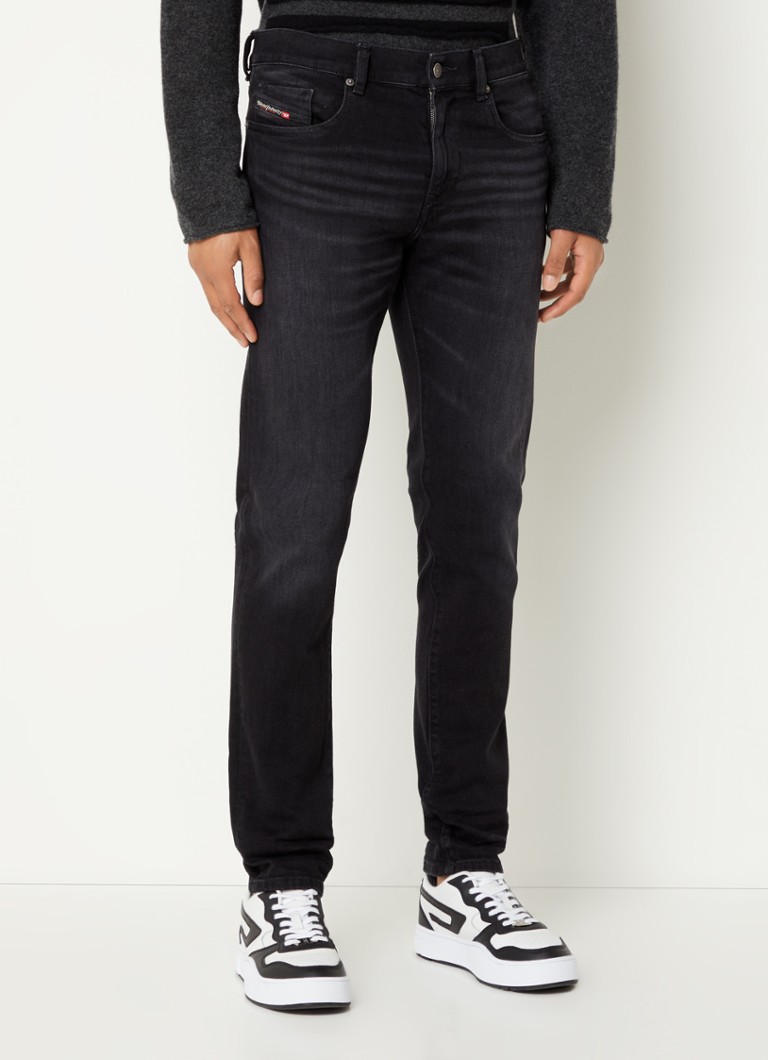 Diesel DStrukt slim fit jeans met gekleurde wassing • Antraciet • de