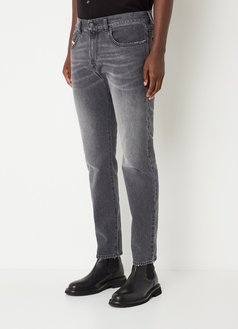 Diesel D-strukt slim fit jeans met steekzakken • Antraciet • de Bijenkorf