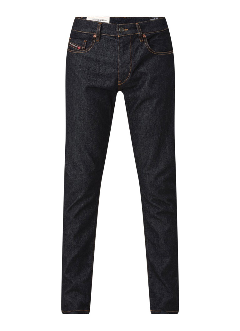 Diesel - D-Strukt slim fit jeans met stretch en donkere wassing - Indigo