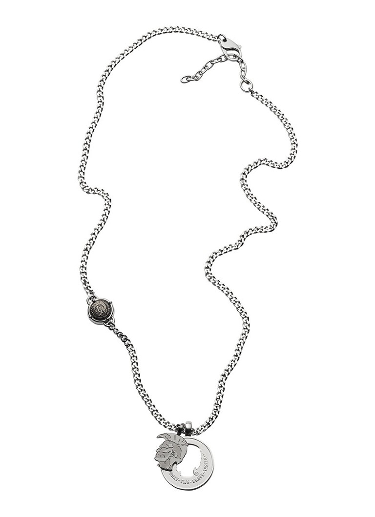 Diesel Double Pendant ketting met hanger DX1201040 • Zilver • de Bijenkorf