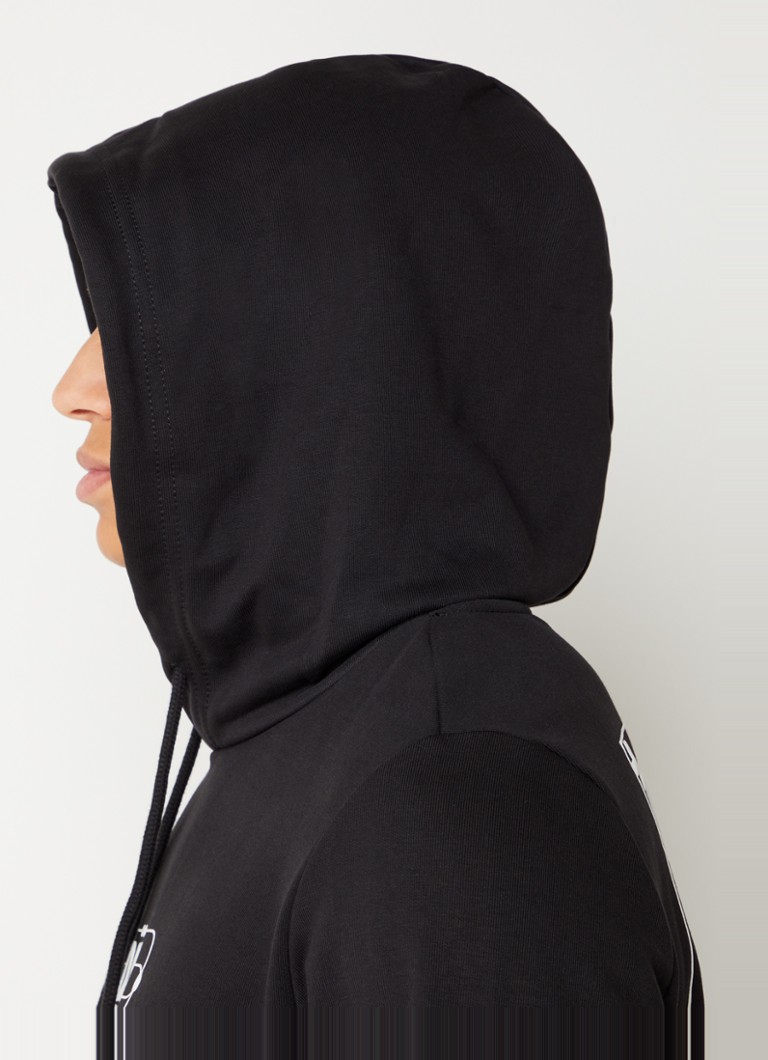 Diesel Ginn hoodie met logo- en backprint • Zwart • de Bijenkorf