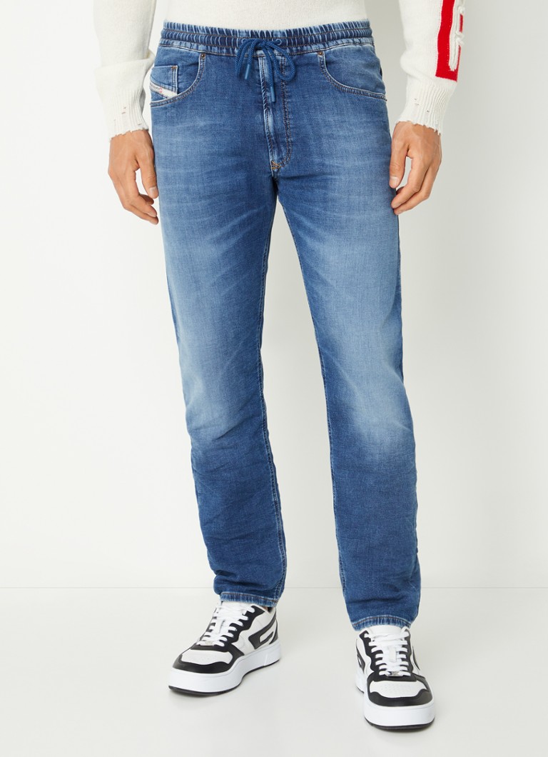 Diesel Krooley tapered jogg jeans met medium wassing en trekkoord