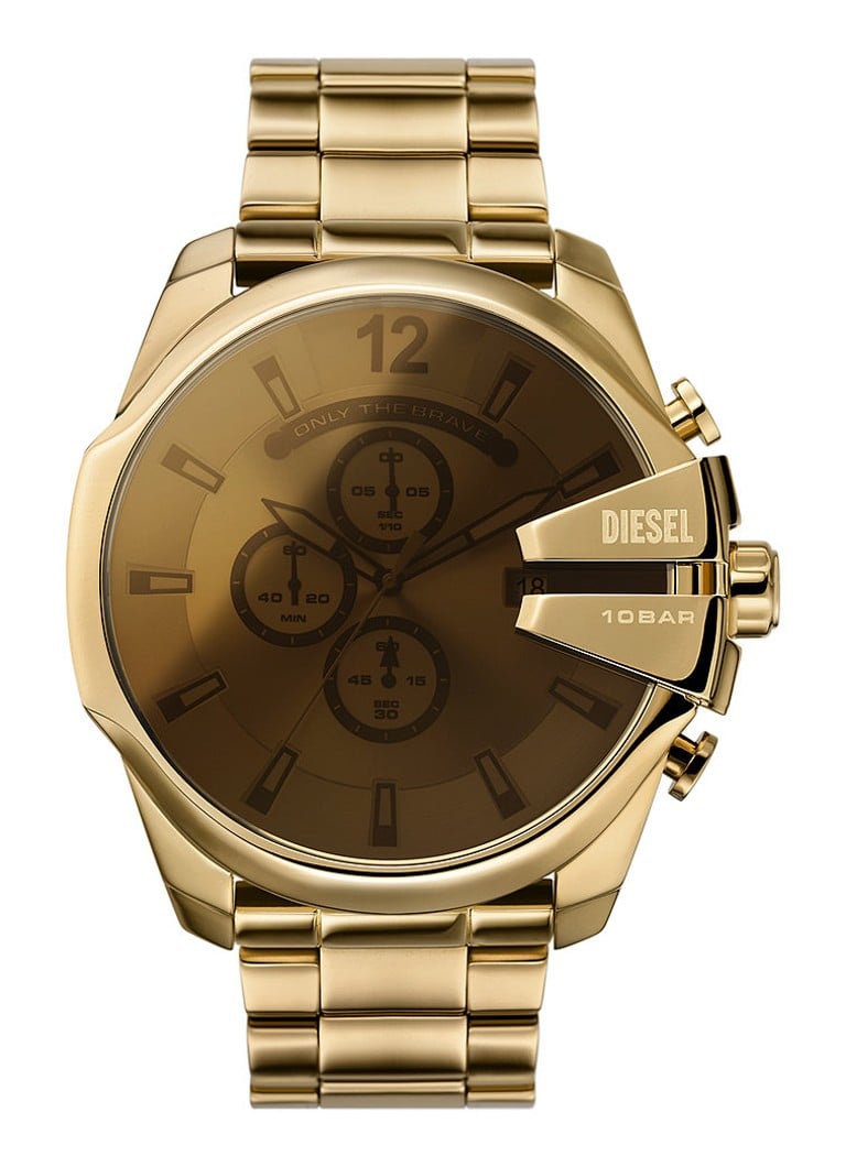 Diesel - Mega Chief horloge DZ4662 - Goud