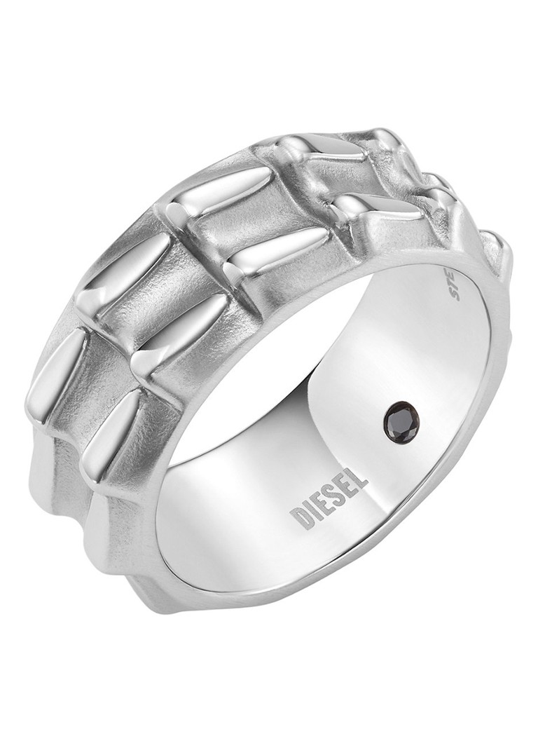 Diesel - Ring met steen DX139404011.5 - Zilver