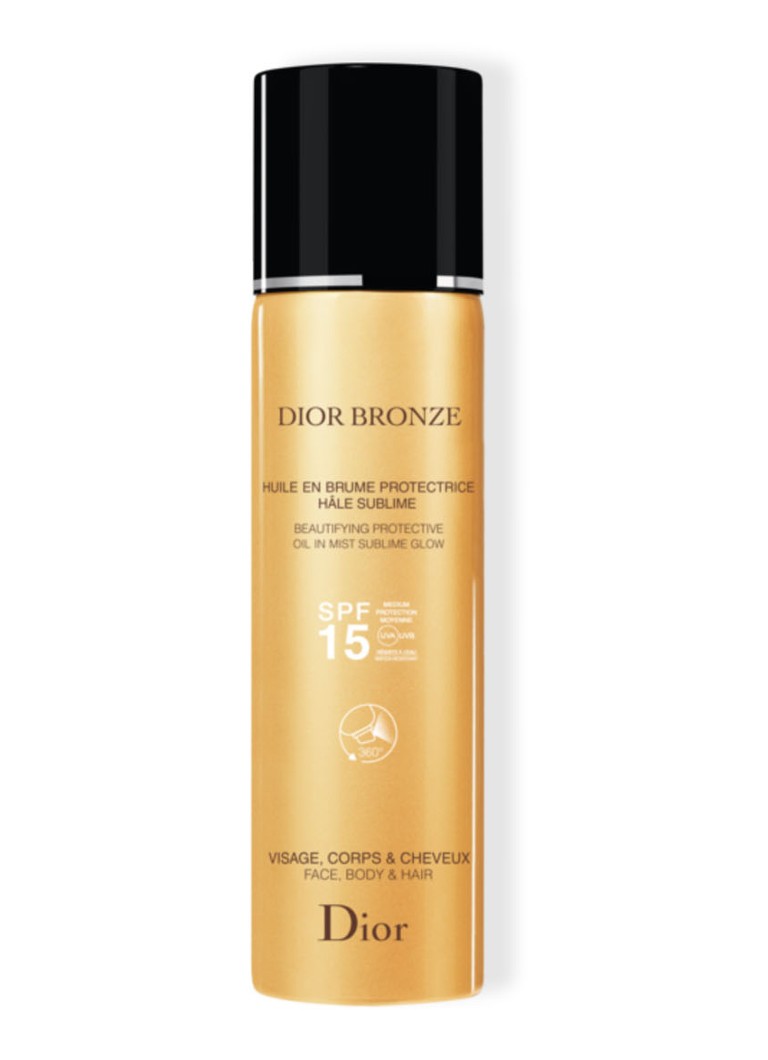 DIOR - Bronze Beautifying Protective Oil in Mist Sublime Glow SPF 15 Face/Body/Hair - zonnebrand - null