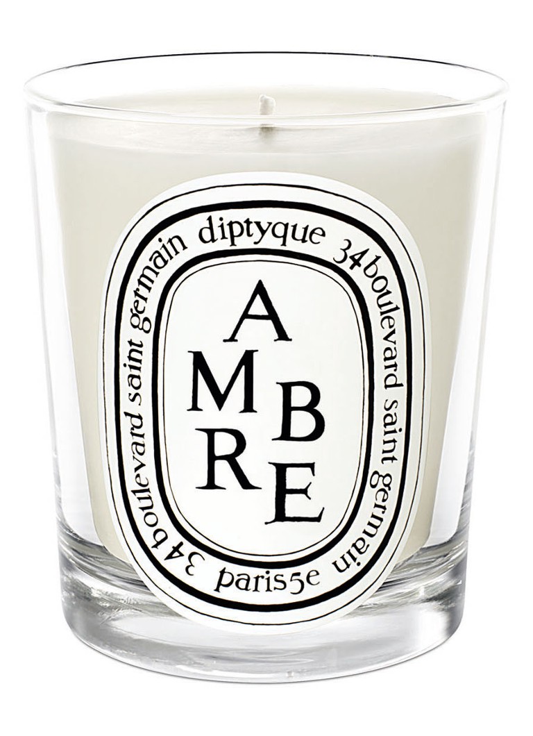 DIPTYQUE - Ambre geurkaars 190 gram - Gebroken wit